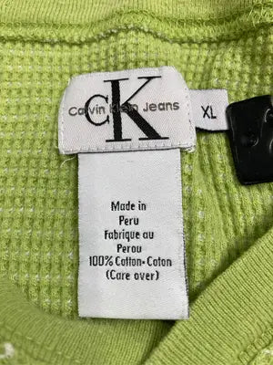 Calvin Klein Jeans/カルバンクラインジーンズ/Tシャツ/カットソー/トップス/ライトグリーン/xl