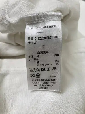 MURUA/ムルーア/Tシャツ/カットソー/トップス/ホワイト/F