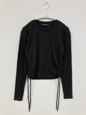 ZARA/ザラ/Tシャツ/カットソー/トップス/ブラック/M