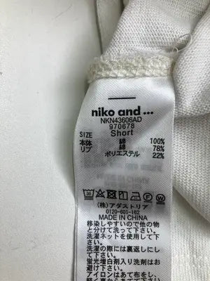 niko and .../ニコアンド/Tシャツ/カットソー/トップス/アイボリー/Short
