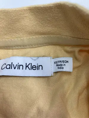 Calvin Klein/カルバンクライン/Tシャツ/カットソー/トップス/イエロー/XS