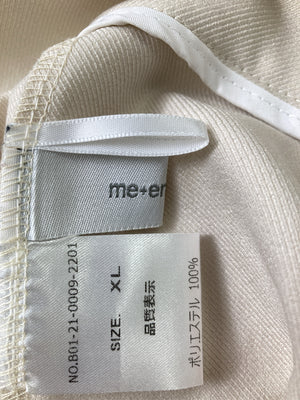 me+em select/ミームセレクト/スラックス/パンツ/アイボリー/XL