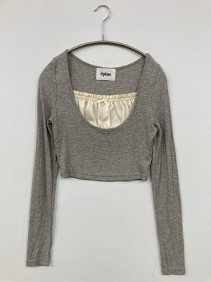 epine/エピヌ/Tシャツ/カットソー/トップス/グレー