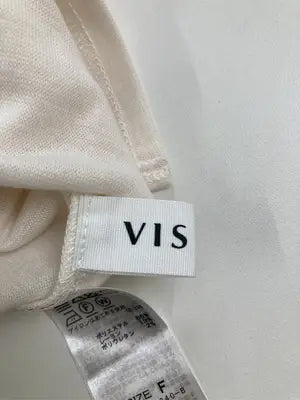 ViS/ビス/Tシャツ/カットソー/トップス/アイボリー/F