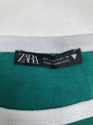 ZARA/ザラ/Tシャツ/カットソー/トップス/グリーン/EUR L/USA L/MEX 30