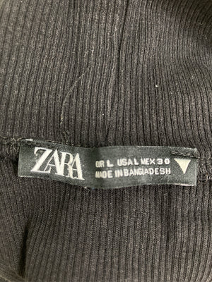 ZARA/ザラ/ノースリーブ/トップス/ブラック/L