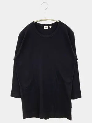 UNIQLO/ユニクロ/Tシャツ/カットソー/トップス/ブラック/L