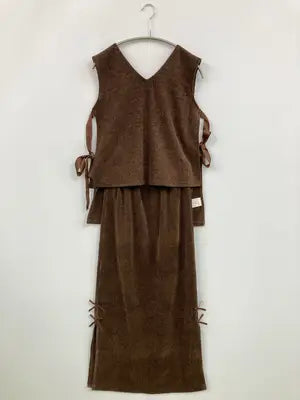INTER FACTORY/インターファクトリー/ロングスカート/スカート/ブラウン/F