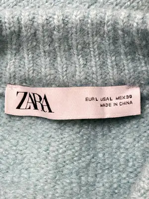 ZARA/ザラ/ニット/セーター/トップス/スカイブルー/L