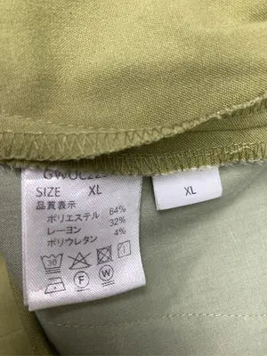 スラックス/パンツ/ライトグリーン/XL