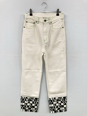 X-GIRL/エックスガール/デニムパンツ/パンツ/ホワイト/1