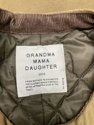 GRANDMA MAMA DAUGHTER/グランマママドーター/ノーカラーコート/ジャケット/アウター/ベージュ/1