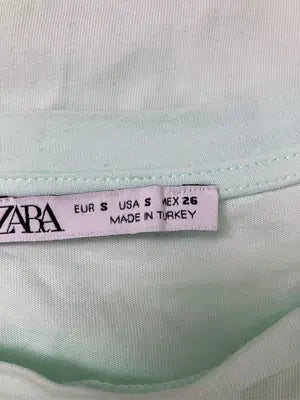 ZARA/ザラ/Tシャツ/カットソー/トップス/ライトグリーン/EUR S