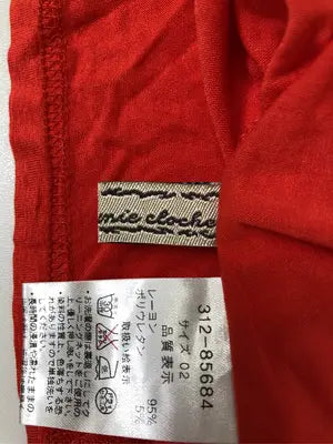 Tシャツ/カットソー/トップス/レッド/02