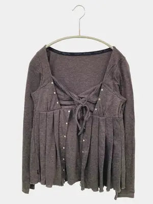 BACKS/バックス/Tシャツ/カットソー/トップス/グレー/M
