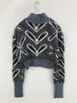 ZARA/ザラ/ニット/セーター/トップス/ネイビー/EUR S/USA S/MEX 26