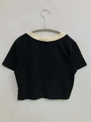 YRZS/Tシャツ/カットソー/トップス/ブラック/S