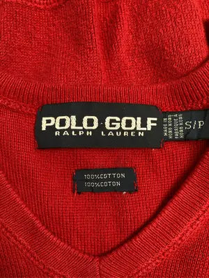 POLO GOLF/ポロゴルフ/ベスト/トップス/レッド/S