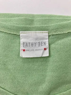 CATHY BEN/タンクトップ/トップス/ライトグリーン