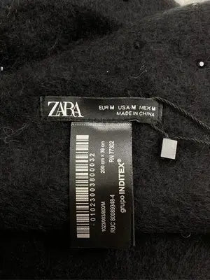 ZARA/ザラ/マフラー/ファッション雑貨/ブラック/M