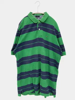 TOMMY HILFIGER/トミーヒルフィガー/ポロシャツ/トップス/グリーン/XL