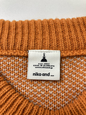 niko and .../ニコアンド/ニット/セーター/トップス/オレンジ