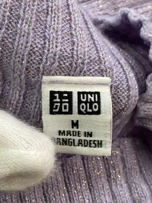 UNIQLO/ユニクロ/ニット/セーター/トップス/パープル/M
