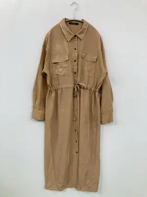 w closet/ダブルクローゼット/シャツワンピース/ワンピース/ドレス/ベージュ/F