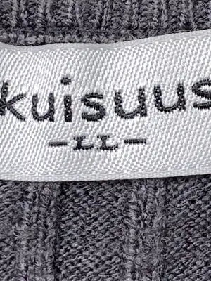 kuisuus/ニット/セーター/トップス/グレー/LL
