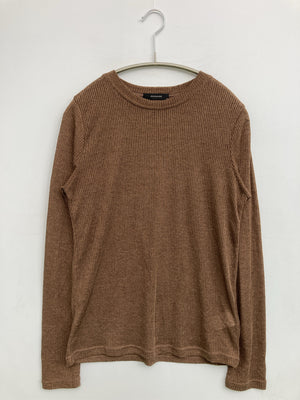 JEANASIS/ジーナシス/ニット/セーター/トップス/ブラウン/F