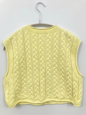 ZARA/ザラ/ベスト/トップス/イエロー/EUR S