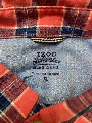 IZOD/アイゾッド/シャツ/ブラウス/トップス/レッド/XL