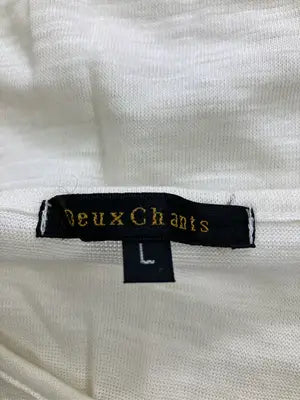 DeuxChants/Tシャツ/カットソー/トップス/ホワイト/L