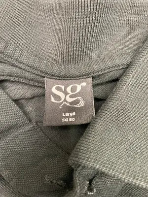SG/ポロシャツ/トップス/ブラック/Large