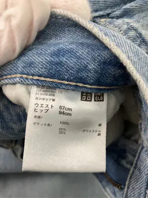 UNIQLO JEANS/ユニクロジーンズ/デニムスカート/スカート/スカイブルー/ウエスト67cm