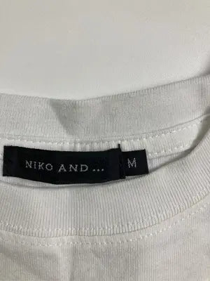 niko and .../ニコアンド/Tシャツ/カットソー/トップス/ホワイト/M