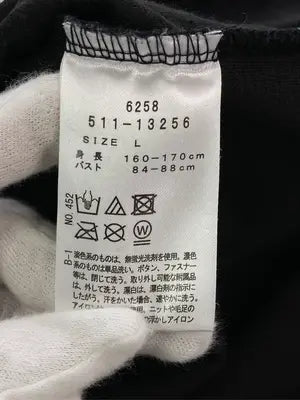 HushusH/Tシャツ/カットソー/トップス/ブラック/L