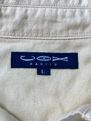 COX BASICS/シャツ/ブラウス/トップス/イエロー/L