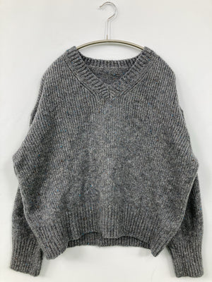 ニット/セーター/トップス/グレー/XL