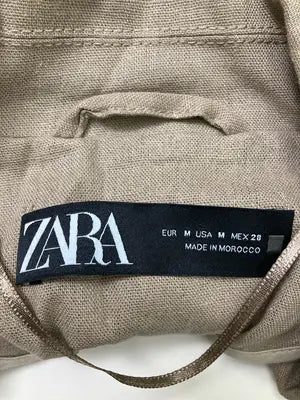 ZARA/ザラ/ショートコート/ジャケット/アウター/ベージュ/USA M