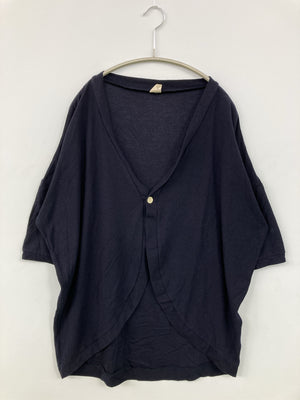 カーディガン/ボレロ/トップス/ブルー/M  バスト79～87　　身長154～162