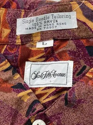 Saks Fifth Avenue/シャツ/ブラウス/トップス/ブラウン/L