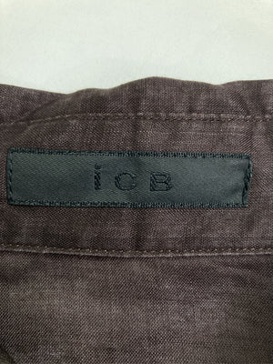 iCB/アイシービー/シャツ/ブラウス/トップス/ブラウン/46