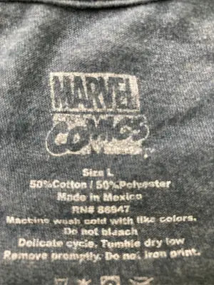 MARVEL/マーベル/Tシャツ/カットソー/トップス/ネイビー/L