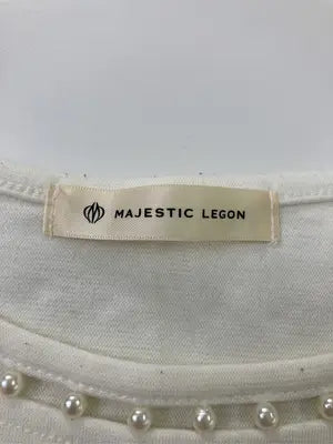 MAJESTIC LEGON/マジェスティックレゴン/Tシャツ/カットソー/トップス/ホワイト/M