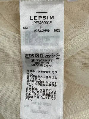 LEPSIM/レプシィム/Tシャツ/カットソー/トップス/アイボリー/F