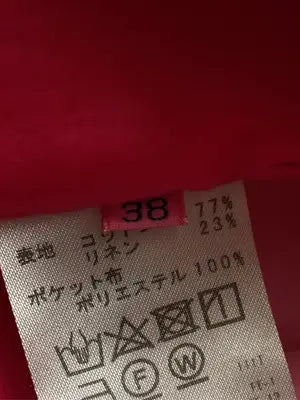 PASSIONE/チノパンツ/パンツ/レッド/38