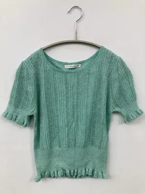 E hyphen world gallery peace/イーハイフンワールドギャラリーピース/ニット/セーター/トップス/グリーン/F