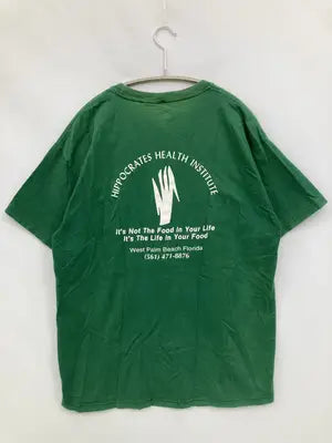 Hanes/ヘインズ/Tシャツ/カットソー/トップス/グリーン/L