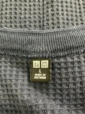 UNIQLO/ユニクロ/Tシャツ/カットソー/トップス/ネイビー/L